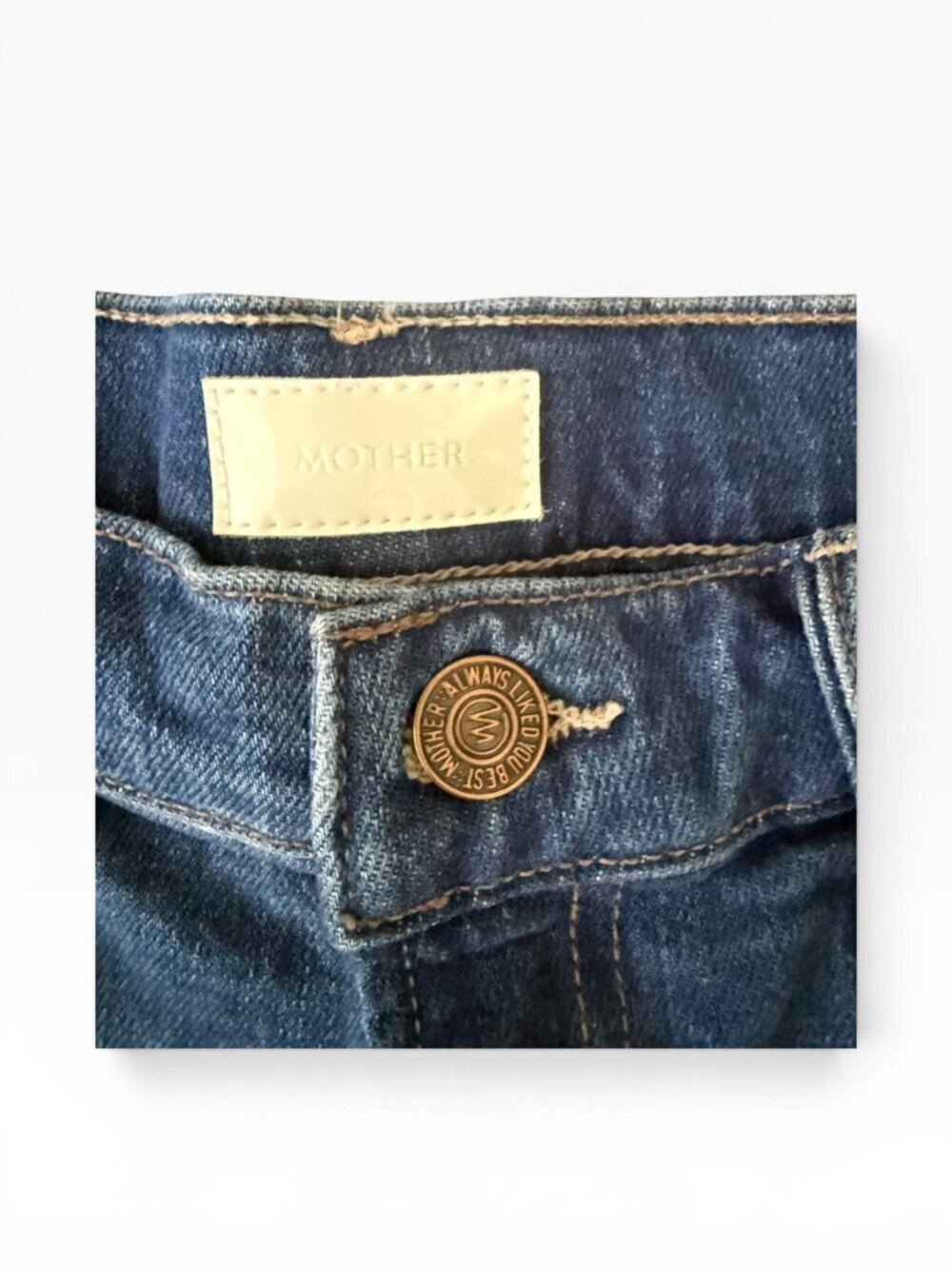 MOTHER The Rascal Slit Flip-29- Embroidered Cherry- Fray- High Rise- MSRP $228 - Picture 10 of 13
